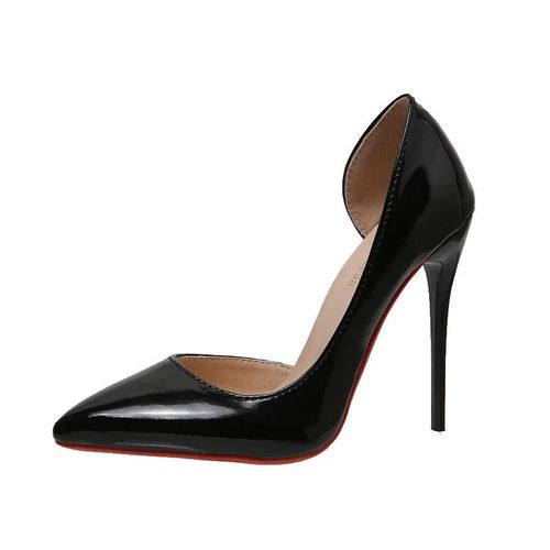 Escarpins Pointus À Talons Hauts Pour Femmes,Chaussures Bateau,Chaussures Provoqué Pour Femmes,Chaussures De Mariage Pour Patients,Parker Basique,Noir,Document Bonbon,Grande Taille 45