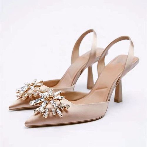 Chaussures Trafsandales Talons Noirslégants Pour Femmeescarpins Pointe Hauteprintemps Etté
