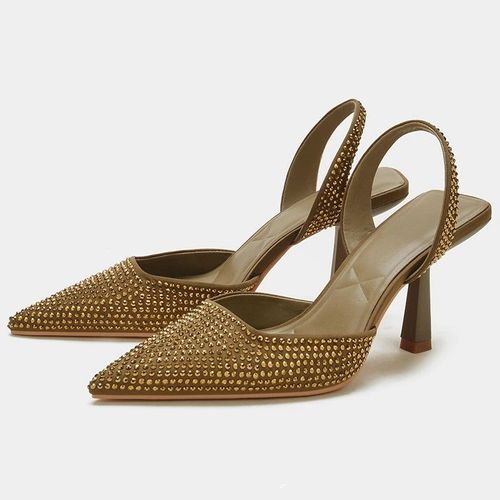 Chaussures Trafsandales Talons Noirslégants Pour Femmeescarpins Pointe Hauteprintemps Etté