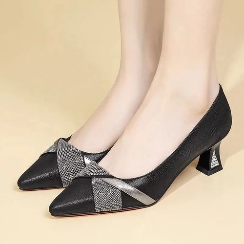 Chaussures Chaussures Classiques Talons Hauts Pour Femmesescarpins Confortablesbleu Marinecristal Brillantprintemps Ettée357