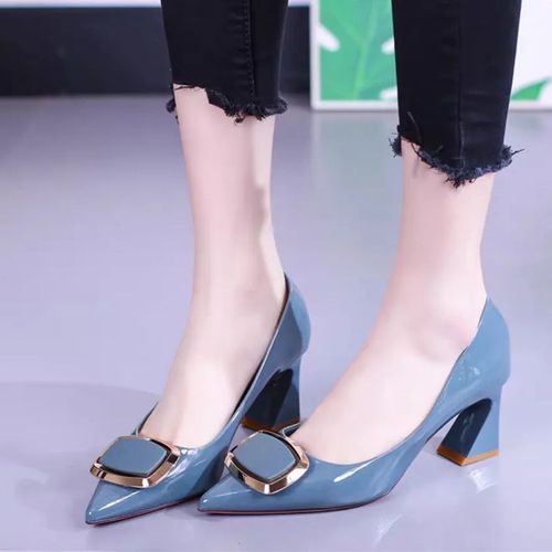 Chaussures Chaussures Classiques Talons Hauts Pour Femmesescarpins Confortablesbleu Marinecristal Brillantprintemps Ettée357