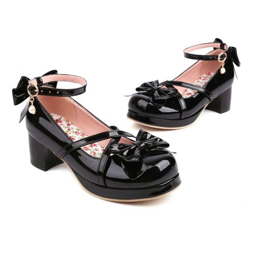 Chaussures Chaussures Lolita En Cuir Verni Brcorporelle Pour Femmerougemariéeixde Mariageplateforme Lanièresescarpins Mary Janessangle De Rincagenuittalons Cubains