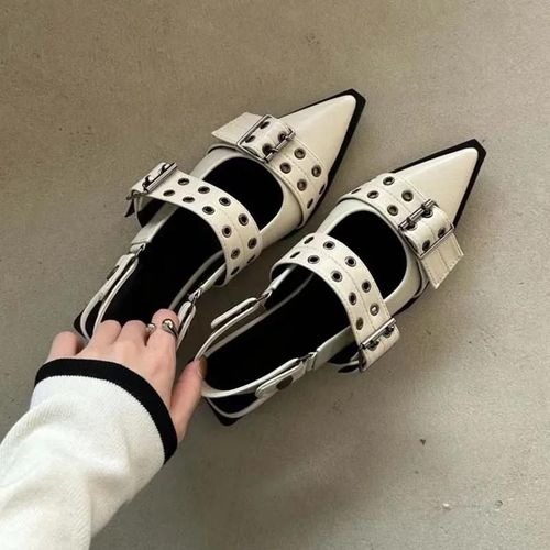 Chaussures Chaussures Bride Arrière Gothique Talonspais Pour Femmesescarpins Rivetsstyle De Ruetalon Moyenpunkvintagesandales Décontractéesprintempsété