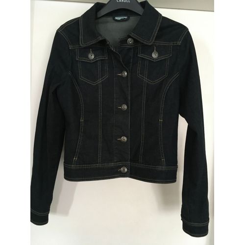 Blouson En Jean Bleu Foncé Taille 40