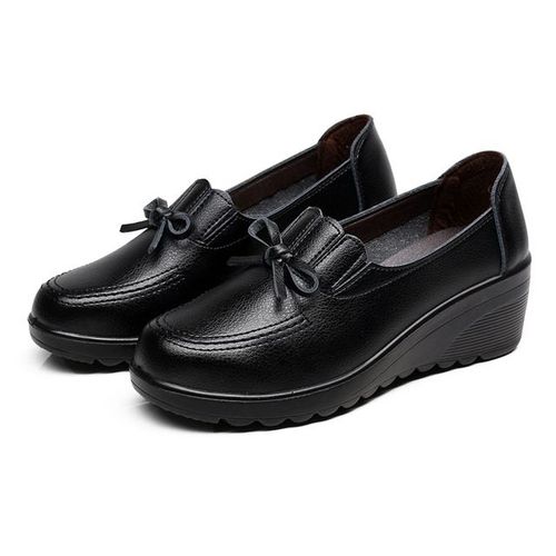 Chaussures Bcebylchaussures Talons Compensés En Cuir Véritable Pour Femmesescarpins Décontractéssimplesmèremodeprintempsautomne