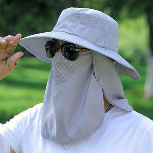 Chapeau De Pêche Pour Homme,Protection Solaire,Extérieur,Large Bord,Perfecmesh,Visage,Cou,Rabat,Couverture,Sangle Coupe-Vent