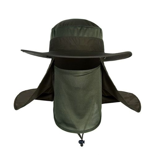 Voile De Châle En Maille Respirante Pour Homme,Chapeau D'été,Protection Solaire Contre Les Insectes,Chasse Dans La Jungle,Randonnée,Pêche,Ander,E27,3 Pièces