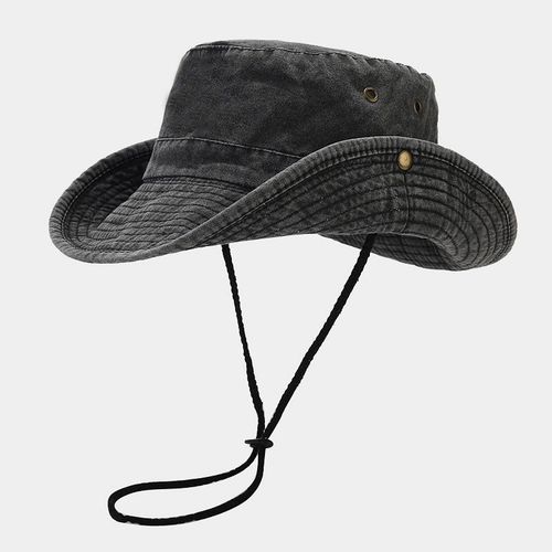 Cotton Solid Bucket Hat Fisherman Hat Outdoor Travel Sun Cap For Men And Women 191