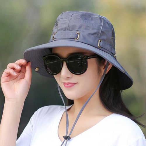 Chapeau De Pêche En Coton Respirant Pour Femme,Grand Cadre,Protection Solaire Double Face,Chapeau De Voyage En Plein Air,Mode Estivale,Document Solide,Suffolk,E27