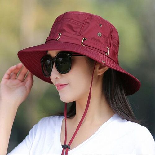 Chapeau De Pêche En Coton Respirant Pour Femme,Grand Cadre,Protection Solaire Double Face,Chapeau De Voyage En Plein Air,Mode Estivale,Document Solide,Suffolk,E27