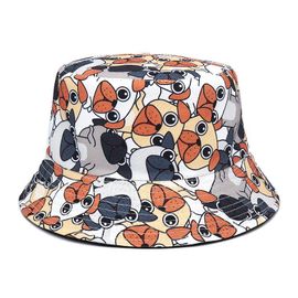 Chapeaux Unisexes E27 Pour Hommes Et Femmes,Chat Mignon Imprimé,Chien,Été,Voyage,Plage,Chapeau De Poisson Suffolk,Mode 2023