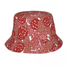 Chapeau De Poisson Pour Hommes Et Femmes,Unisexe,Motif Tranches De Saucisse,Chapeau Chimsummer,Suffolk,E27