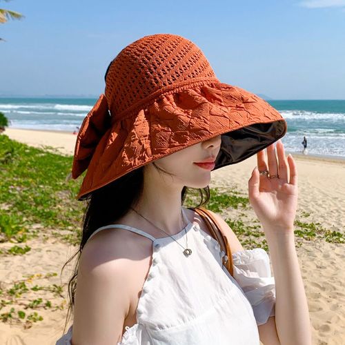 Chapeau D'été De Style Coréen Pour Femme,Protection Solaire En Vinyle Gaufré,Chapeau De Bain À Grand Bord,Chapeau De Bain Suffolk,Chapeau De Soleil Air Top,Voyage Et Vacances,2023
