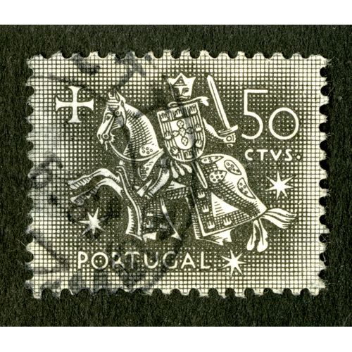 Timbre Oblitéré Portugal, 50 Ctvs