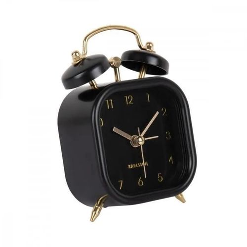 Réveil carré Glam - Present Time - Noir -