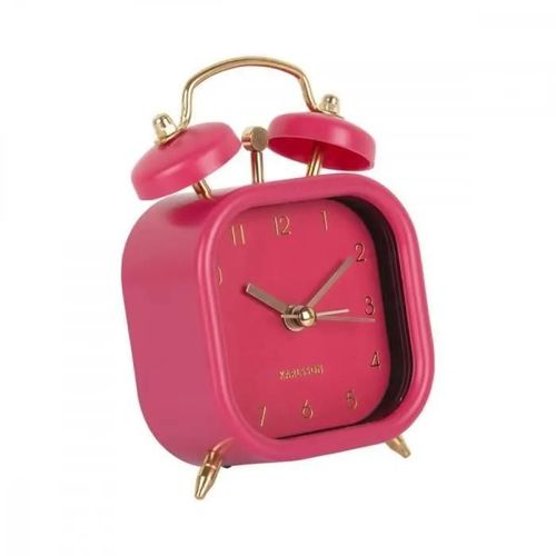 Réveil carré Glam - Present Time - Rose -