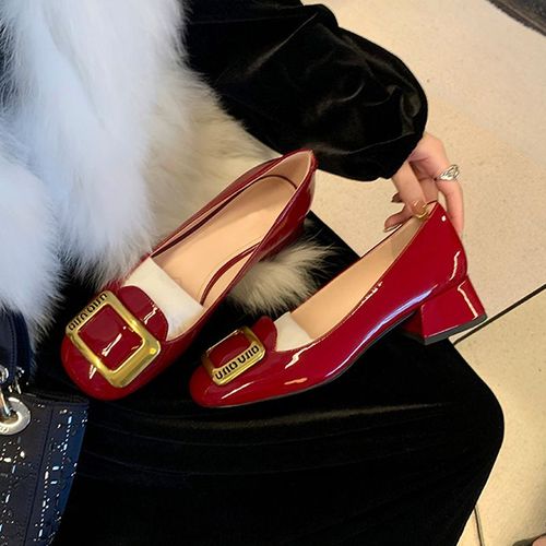 Chaussures Escarpins Lolita Round Parker Pour Femmeschaussures Talons Hauts Rougeschaussures Optiques Pour Femmeschaussures En Cuir Véritablemode De Printemps