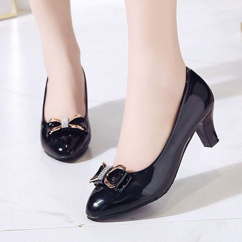 Chaussures Chaussures Provoqué En Cuir Verni Pour Femmeschaussures Talons Hautstalon Moyenn?ud En Métalbureau