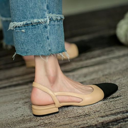 Chaussures Sandales Plates En Cuir Pour Femmespantoufles Astronomiqueschaussures Talons Optiques Creuxzapatos Mujer Sandalias Fur S Sapatos