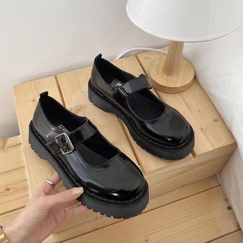 Chaussures Mary Janes À Plateforme Pour Femmes,Chaussures À Essence Lolita,Chaussures Blanches Pour Écolières,Chaussures À Talons Bas Pour Femmes,46