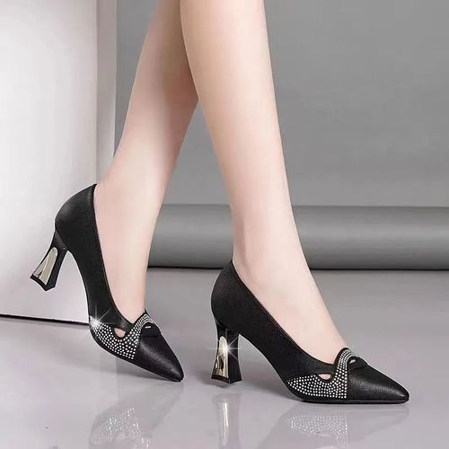 Chaussures Escarpins Confortables En Cristal Floral Pour Femmeschaussures Talonsbleu Marinevin Rougemignondouxhaute Qualitédamemodeh208