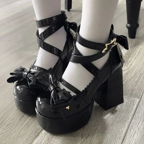 Chaussures Lolitachaussures Mary Janes Talons Hauts Pour Femmesandalespaissesescarpins Plateformenministériels D Rétroixmode Estivale