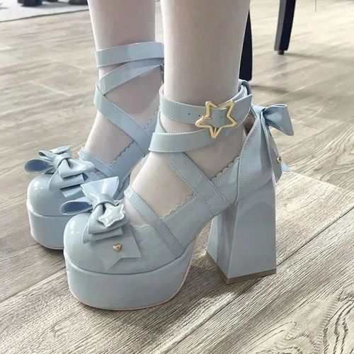Chaussures Lolitachaussures Mary Janes Talons Hauts Pour Femmesandalespaissesescarpins Plateformenministériels D Rétroixmode Estivale