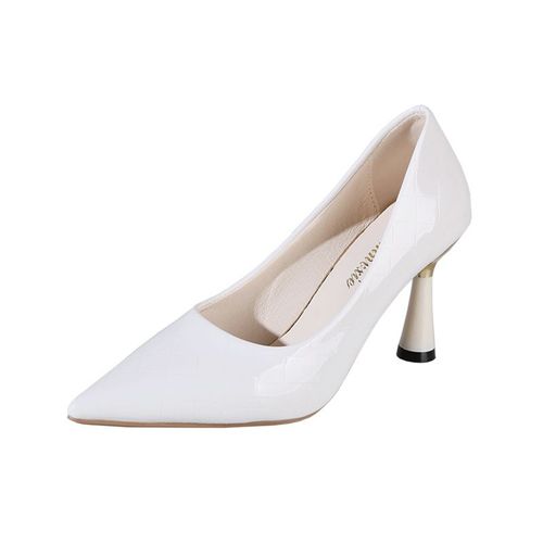 Chaussures Escarpins Classiques Carreaux Pour Femmeschaussures Décontractées Talons Hautsmotif En Reliefmode Surdimensionnéeautomnehiver