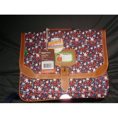 Cartable Tann s 38 cm motifs fleurs Neuf Rakuten