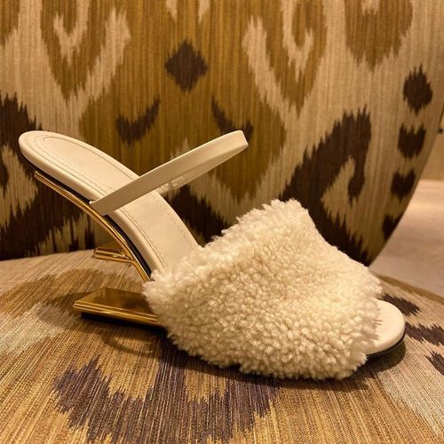 Chaussures Pantoufles En Fourrure Pour Femmessandales Gladiateur Peep Parkerescarpins Habnomméemules Talonstrangeschaussures Compensées Talons Hautsmode Sexyprintemps Etté