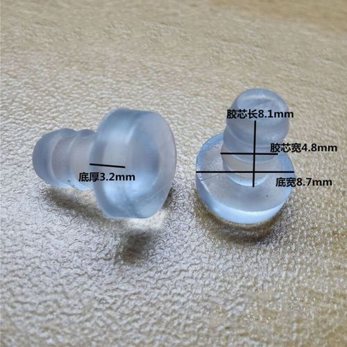 Bouchon De Tige En Caoutchouc Transparent,Tampon,Vis À Trou,Bouchon Anti-Poussière,Chaise En Silicone,Partie Anti-Chute,4.9-12.4mm,10 Pièces - Type Jd002(Clear)-10pcs