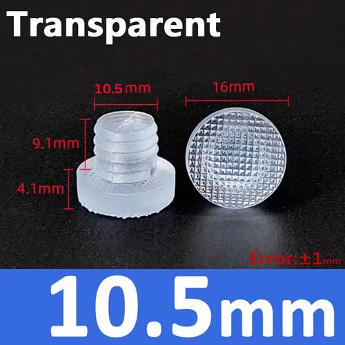 Bouchon De Tige En Caoutchouc Transparent,Tampon,Vis À Trou,Bouchon Anti-Poussière,Chaise En Silicone,Partie Anti-Chute,4.9-12.4mm,10 Pièces - Type Jd011(Clear)-10pcs