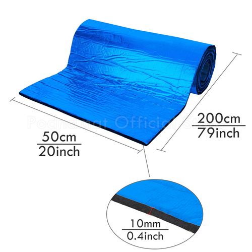 Autocollant En Aluminium Insonorisant Pour Capot De Voiture,Pare-Feu Moteur,Polymères D'isolation Thermique,Insonorisant,Insonorisant,200cm X 50cm - Type Blue 10mm