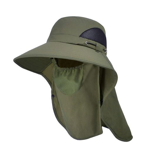 Xinbaoguan-Couvre-Visage Extérieur Pour Homme,Pare-Soleil Et Crème Solaire,Châle À Grand Bord,Chapeau De Poisson Suffolk,Polyester,Printemps Et Été