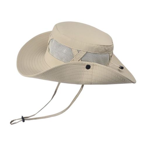 Chapeau Amissié Réglable Pour Homme,Protection Uv,Respirant,Pliable,Randonnée,Plage,Pêche,Été,Safari,Casquette Solaire,E27,50 +,1 Pièce