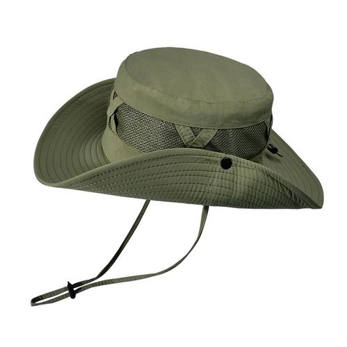 Chapeau Amissié Réglable Pour Homme,Protection Uv,Respirant,Pliable,Randonnée,Plage,Pêche,Été,Safari,Casquette Solaire,E27,50 +,1 Pièce