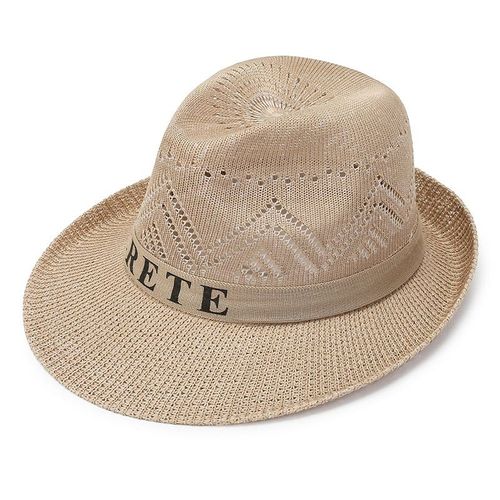 Fishsuffolk-Chapeau De Soleil Respirant Pour Homme,Simple,Tissé,Extérieur,Pêche,Fedoras,Lettre Jazz,Casquette Ander,Été,E27