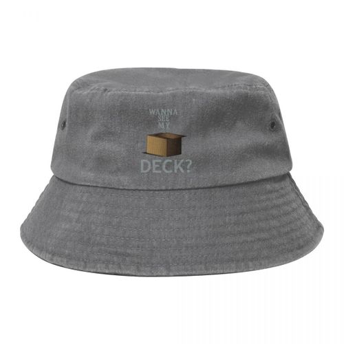 Chapeau De Cow-Boy En Denim Avec Impression,Chapeau De Poisson Suffolk,Wanna See My Deck