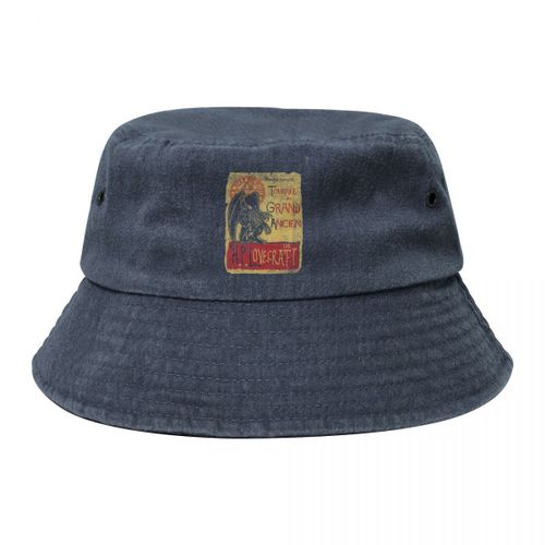 Chapeau De Cowboy En Denim Avec Impression,Chapeau De Pêche,Rallonge Du Grand Ancien