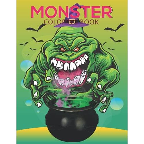 Monster Coloring Book: Cool,Funny, Quirky And Inimitable Kids Super Coloring Book.(Younger Or Adults)