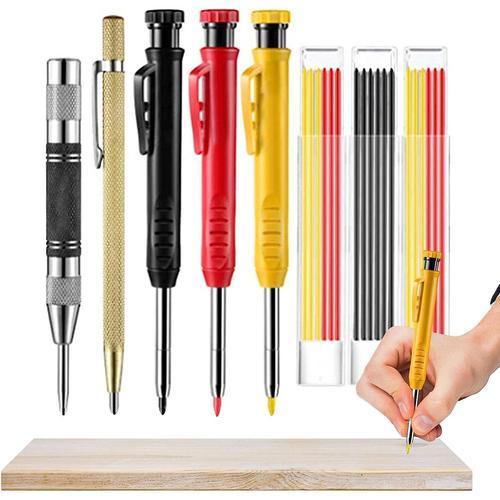 Crayon d'architecte,Crayon de charpentier multifonctionnel - Outils de  marquage pour marqueur de vitesse d'angle de chantier et jauge de marquage