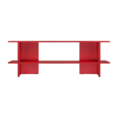 Tablette En Acier, Basse, Rouge