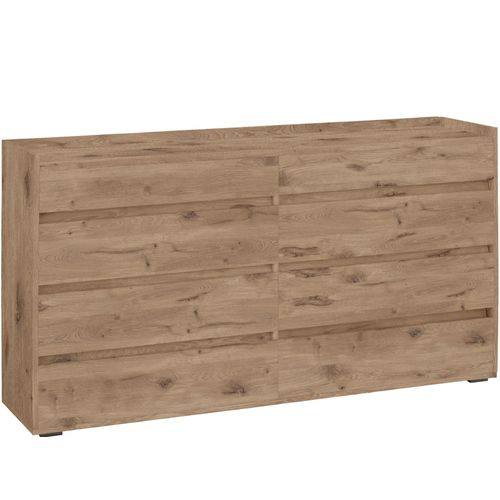 Commode Avec 8 Tiroirs En Effet Chêne