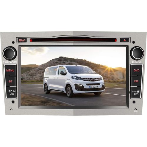 Autoradio Gps Navigateur Pour Opel Voiture 7 Pouces Unité De Tête Stéréo Voiture 2 Din Avec Lecteur De Cd Dvd Usb Sd Bluetooth 720p Video Fm Am Rds Wince Système (Gris)