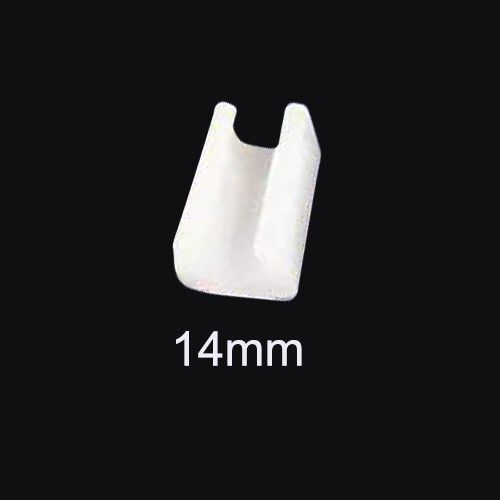 Coussin De Pied De Chaise En Plastique Noir/Blanc,4/8 Pièces,Amortisseur De Tabouret,Anti-Marche Avant,Tuyau Inclinable,Glissement De Sol En Forme De U,Bouchons De T - Type Inner Diameter 14mm-8pcs #B