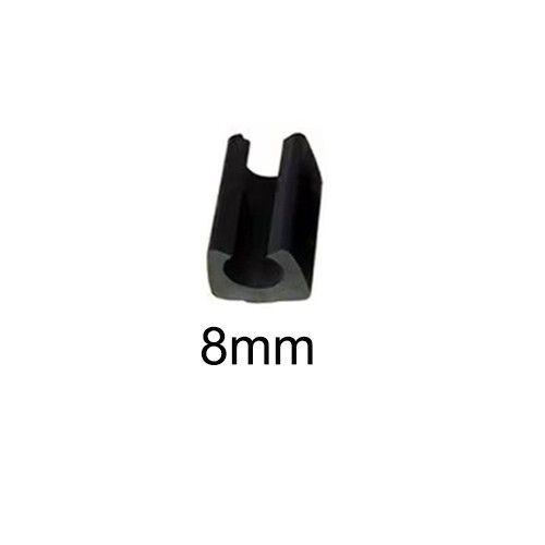 Coussin De Pied De Chaise En Plastique Noir/Blanc,4/8 Pièces,Amortisseur De Tabouret,Anti-Marche Avant,Tuyau Inclinable,Glissement De Sol En Forme De U,Bouchons De Tu - Type Inner Diameter 8mm-4pcs #A