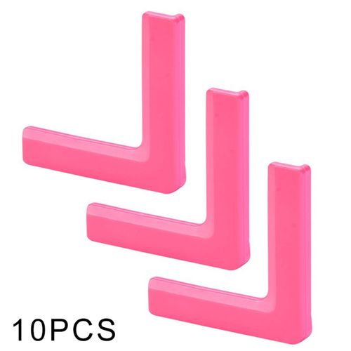 Protecteurs De Bords De Meubles Anti-Collision,Bordure D'angle En Pvc À Angle Droit,Protection De Fenêtre,Verre,Emballage D'angle De Table,10 Pièces - Type Rose