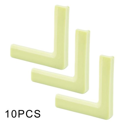 Protecteurs De Bords De Meubles Anti-Collision,Bordure D'angle En Pvc À Angle Droit,Protection De Fenêtre,Verre,Emballage D'angle De Table,10 Pièces - Type Green