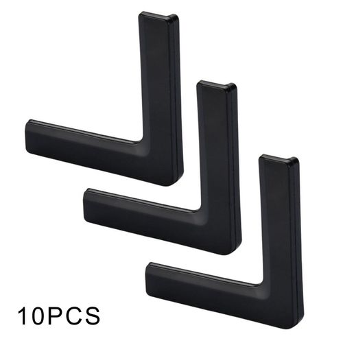 Protecteurs De Bords De Meubles Anti-Collision,Bordure D'angle En Pvc À Angle Droit,Protection De Fenêtre,Verre,Emballage D'angle De Table,10 Pièces - Type Black
