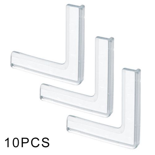 Protecteurs De Bords De Meubles Anti-Collision,Bordure D'angle En Pvc À Angle Droit,Protection De Fenêtre,Verre,Emballage D'angle De Table,10 Pièces - Type Transparent